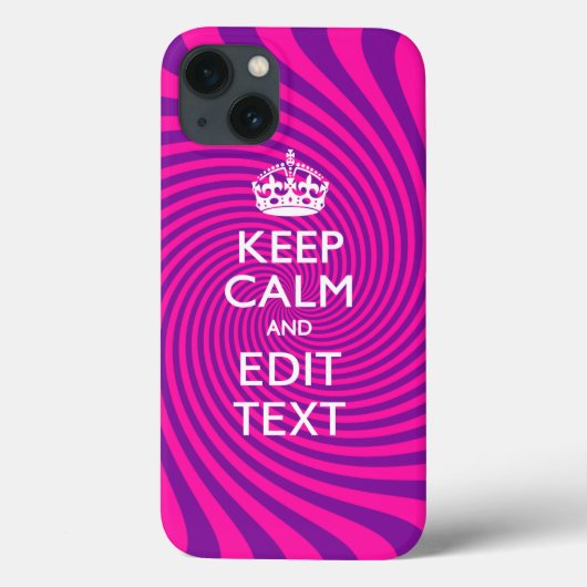Pas uw "Keep Calm"- en "Gift Hot Pink"-twist aan Case-Mate iPhone Case (Achterkant)
