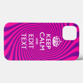 Pas uw "Keep Calm"- en "Gift Hot Pink"-twist aan Case-Mate iPhone Case (Achterkant (horizontaal))