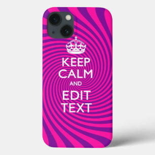 Pas uw "Keep Calm"- en "Gift Hot Pink"-twist aan iPhone 13 Hoesje