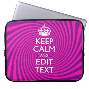 Pas uw "Keep Calm"- en "Gift Hot Pink"-twist aan Laptop Sleeve