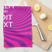 Pas uw "Keep Calm"-Gezegde warm roze wervelkolom a Theedoek (Quarter Fold)