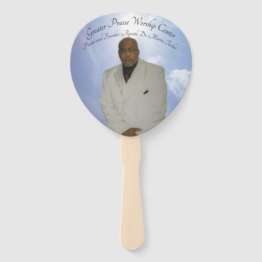 Pas uw kerkfan aan handwaaier (Voorkant)