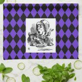 Pas uw kleur Harlequin Mad Hatter Towel aan Theedoek (Gevouwen)