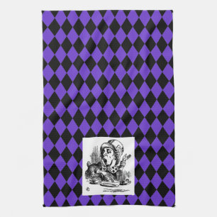 Pas uw kleur Harlequin Mad Hatter Towel aan Theedoek