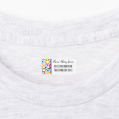 Pas uw label voor meerkleurige cirkels aan (Aangebracht)