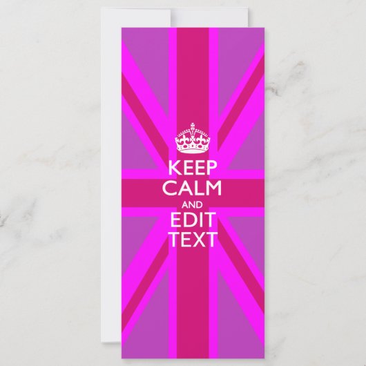 Pas Uw Levenskalm aan geef Tekst op Roze Unie J ui (Voorkant)