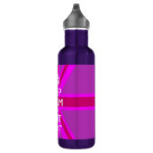 Pas Uw Levenskalm aan geef Tekst op Roze Unie J ui Waterfles (Rechts)