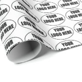 Pas uw logo hier aan  cadeaupapier (Rol Hoek)