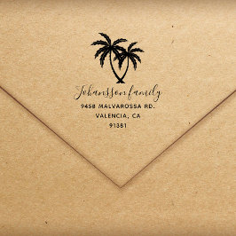 Pas uw moderne strand familie retour adres  zelfinktende stempel