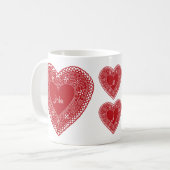 Pas uw  Mok van het Hart van het Gezicht aan (Voorkant links)