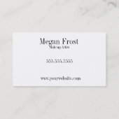 pas uw monogram aan visitekaartje (Achterkant)