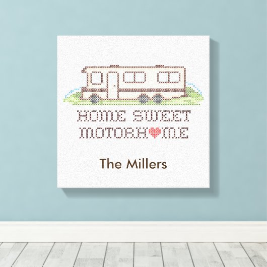 Pas uw Motor Home Canvas Art aan (Insitu (Houten vloer))