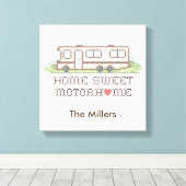 Pas uw Motor Home Canvas Art aan Afdruk (Insitu (Houten vloer))