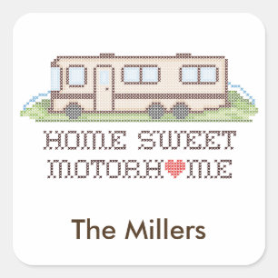 Pas uw Motor Home-Stickers aan Vierkante Sticker