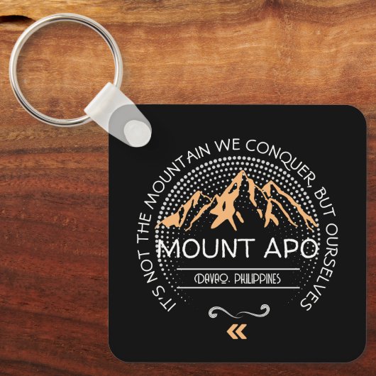 Pas uw MOUNTAIN-ontwerp aan Sleutelhanger (Voorkant)