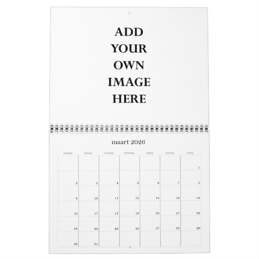 Pas uw Nederlandse kalender voor 2025 aan (Mar 2026)