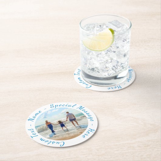 Pas uw Onderzetter voor fotopapier aan met tekst (Insitu)