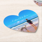 Pas uw Onderzetter voor fotopapier aan met tekst (Gekanteld)