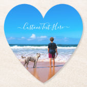 Pas uw Onderzetter voor fotopapier aan met tekst (Voorkant)