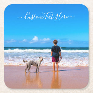 Pas uw Onderzetter voor fotopapier aan met tekst