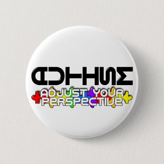 Pas uw perspectief aan ronde button 5,7 cm (Voorkant)
