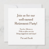 Pas uw Road Trip Invitation Card aan (Achterkant)