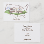 Pas uw roadtrip Visitekaartje aan (Voorkant / Achterkant)