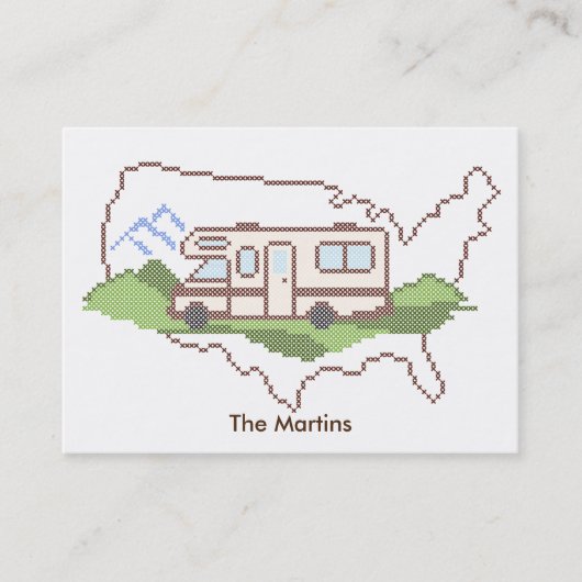 Pas uw roadtrip Visitekaartje aan (Voorkant)