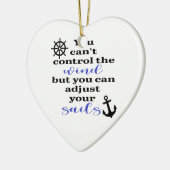 PAS UW SAILS ANCHOR AAN EN WAAR KERAMISCH ORNAMENT (Links)