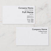 Pas uw standaard Visitekaartje aan, 100-pakket (Voorkant / Achterkant)