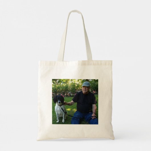 Pas uw tas aan. Pas eigen foto en tekst aan. (Achterkant)