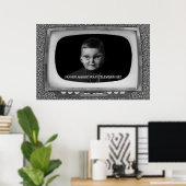 Pas uw televisieset niet aan poster (Thuiskantoor)