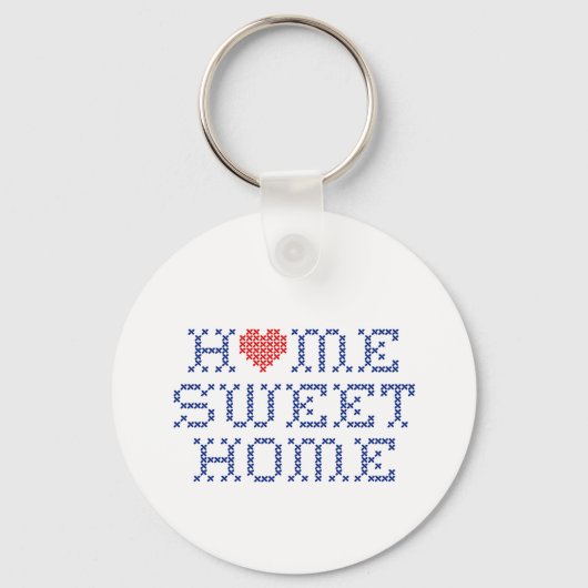 Pas uw thuis Sweet Home aan Sleutelhanger (Achterkant)