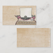 pas uw visitekaartje voor schrijfmachine aan (Voorkant / Achterkant)