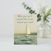 Pas uw zeilen aan briefkaart (Staand voorkant)