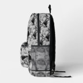 Pas Uw zwart-wit fotomodel monogram aan Bedrukte Rugzak (Rechts)