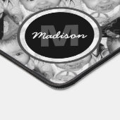 Pas Uw zwart-wit fotomodel monogram aan Bureaumat (Hoek)