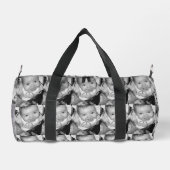 Pas Uw zwart-wit fotomodel monogram aan Plunjezak (Achterkant)