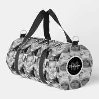Pas Uw zwart-wit fotomodel monogram aan