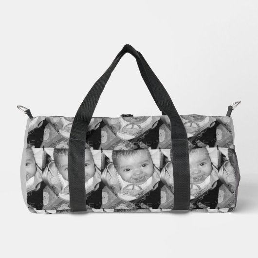 Pas Uw zwart-wit fotomodel monogram aan Plunjezak (Voorkant)