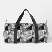 Pas Uw zwart-wit fotomodel monogram aan Plunjezak (Achterkant)