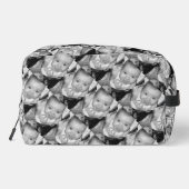 Pas Uw zwart-wit fotomodel monogram aan Toilettasje (Achterkant)