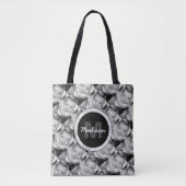 Pas Uw zwart-wit fotomodel monogram aan Tote Bag (Voorkant)