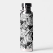 Pas Uw zwart-wit fotomodel monogram aan Waterfles (Rechts)