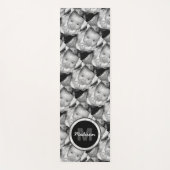 Pas Uw zwart-wit fotomodel monogram aan Yogamat (Voorkant)