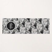 Pas Uw zwart-wit fotomodel monogram aan Yogamat (Voorkant (horizontaal))