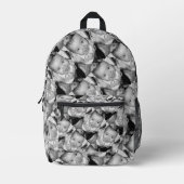 Pas uw zwart-wit fotopatroon aan bedrukte rugzak (Voorkant)