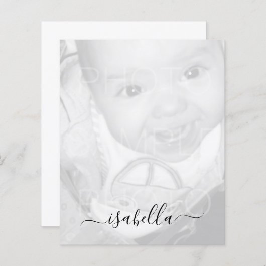 Pas uw zwart-witfotoblad aan (Voorkant / Achterkant)