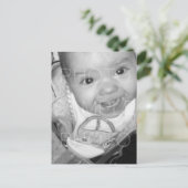 Pas Uw zwarte witte foto aan Briefkaart (Staand voorkant)