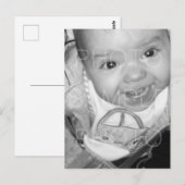 Pas Uw zwarte witte foto aan Briefkaart (Voorkant / Achterkant)